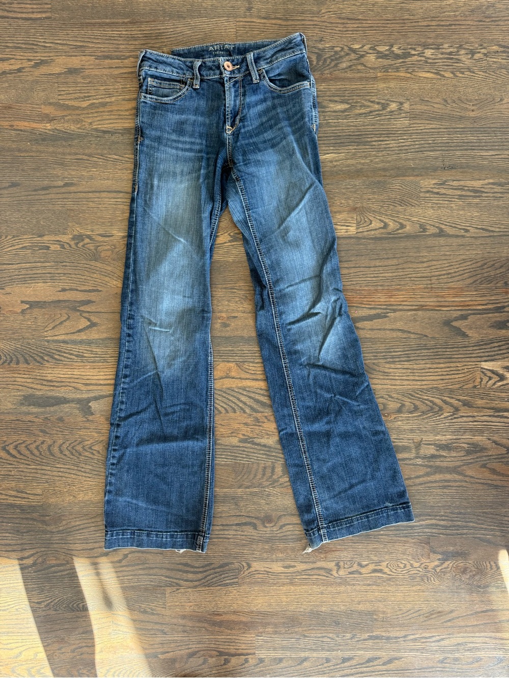 Ariat Blue Flare Jeans with Subtle Fade